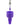 Front view of the Echo 4-in-1 Silicone Bong, showcasing the purple, textured silicone material and its upward-angled form.