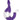 Front view of the Echo 4-in-1 Silicone Bong, showcasing its purple, textured design and removable glass downstem.