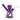 A close-up, angled view of the Hyborg Silicone Glass 4-in-1 Hybrid Water Pipe and Nectar Collector, showcasing its purple silicone body.
