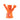 A close-up, angled view of the Hyborg Silicone Glass 4-in-1 Hybrid Water Pipe and Nectar Collector, displaying its orange silicone and glass construction.