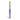 Straight-on view of a purple Ooze Slim Clear Series Transparent 510 Vape Battery with a green mouthpiece and visible cartridge internals against a white background