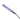 Angled close-up of a translucent purple Ooze Slim Clear Series Transparent 510 Vape Battery with a charging cable attached against a white background