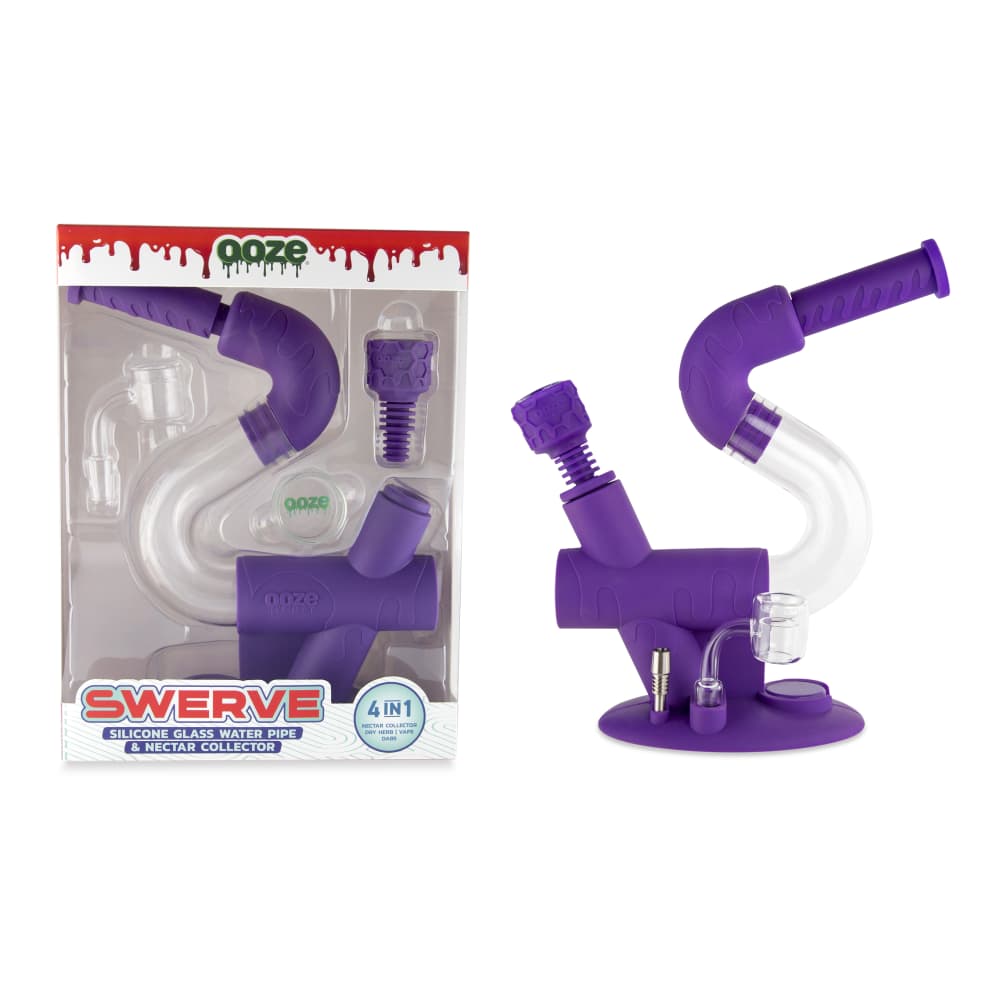 Swerve 4-in-1 Silicone Water Pipe