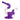 Front view of the Swerve 4-in-1 Silicone Water Pipe, showing a purple, textured pipe with a clear glass bowl and a flat base.