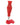 A close-up, angled view of the red Ozone 4-in-1 Silicone Bong, showing its round base and textured neck.