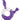 Front view of the Ozone 4-in-1 Silicone Bong, showcasing its curved neck and purple silicone construction against a plain white background.