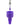 Front view of the Ozone 4-in-1 Silicone Bong, a purple, textured piece with a clear glass downstem visible inside.