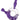 Front view of the Ozone 4-in-1 Silicone Bong, showcasing its purple, streamlined design and unique shape.