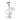 Front view of the Rip Tide Mini Recycler Dab Rig, a clear glass rig with a unique, multi-chambered design.