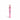Close-up, centered vertical view of a pink Ooze Slim Clear Series Transparent 510 Vape Battery against a white background