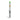 Centered front view of an Ooze Slim Clear Series Transparent 510 Vape Battery with a slime green mouthpiece against a white background.