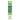 Straight-on product shot of the green Ooze Slim Clear Series Transparent 510 Vape Battery standing in its clear windowed packaging against a white background.