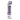 Tall three-quarter front view of the Ooze Slim Clear Series Transparent 510 Vape Battery in purple packaging with a clear window showing the slim purple battery inside