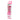 Tall three-quarter view of the Ooze Slim Clear Series Transparent 510 Vape Battery in its pink "Atomic Pink" retail packaging against a white background