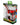 A front view of the Stack Silicone Bubbler, showing the clear glass bubbler against a colorful, patterned background.