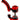 Front view of the Stack Silicone Bubbler, a red silicone water pipe with a rounded base and textured grip.