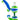 Front view of the Stack Silicone Bubbler, a blue and clear silicone bubbler with a rounded base and textured grip.