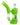 Front view of the Stack Silicone Bubbler, a green silicone bubbler with a clear glass bowl and textured exterior.