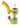 A front view of the Stack Silicone Bubbler, featuring a colorful, textured silicone design and a clear glass chamber.