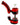 A front view of the Stack Silicone Bubbler, showing the red silicone bubbler with a clear glass bowl and textured grip.