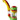 Front view of the Stack Silicone Bubbler, a green and red silicone bubbler with a textured surface and rounded design.