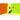 A vibrant, angled view of the Swerve 4-in-1 Silicone Water Pipe against a dual-toned orange and green backdrop.