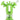 Front view of the Ooze Trip Silicone Bubbler Rig, a green, compact bubbler with a unique, textured design.