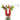 The Ooze Trip Silicone Bubbler Rig is shown in a front view, featuring a red and green color scheme with a clear glass bowl.