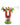 The Ooze Trip Silicone Bubbler Rig is shown in a front view, featuring a red and green color scheme with a clear glass bowl.