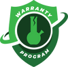 A green shield graphic prominently displays the text “PieceProtect Warranty Plan” in white, with a curved line extending from the right side.