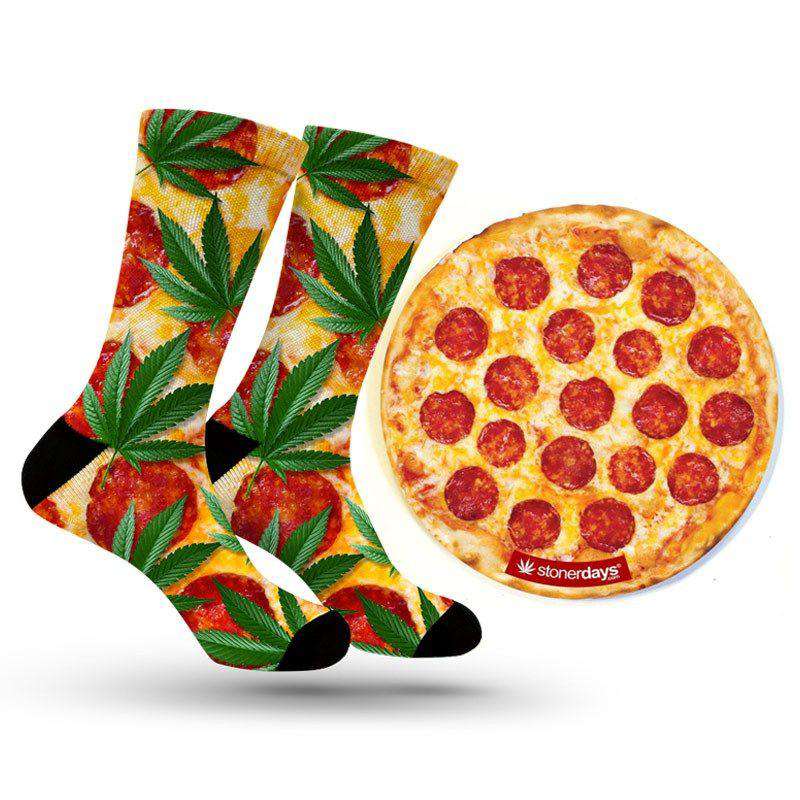 Pizza Socks Dab Mat Combo