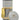 Front view of the Royale G Mini Luxury Herb Grinder, featuring a gold and gray metallic finish.