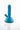Front view of the Beaker Buddy Dog Toy, a blue, textured toy resembling a beaker, set against a bright white background.