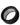 A close-up, angled view of the RöK Replacement Silicone Collar, a dark-colored ring with a smooth, reflective interior surface.