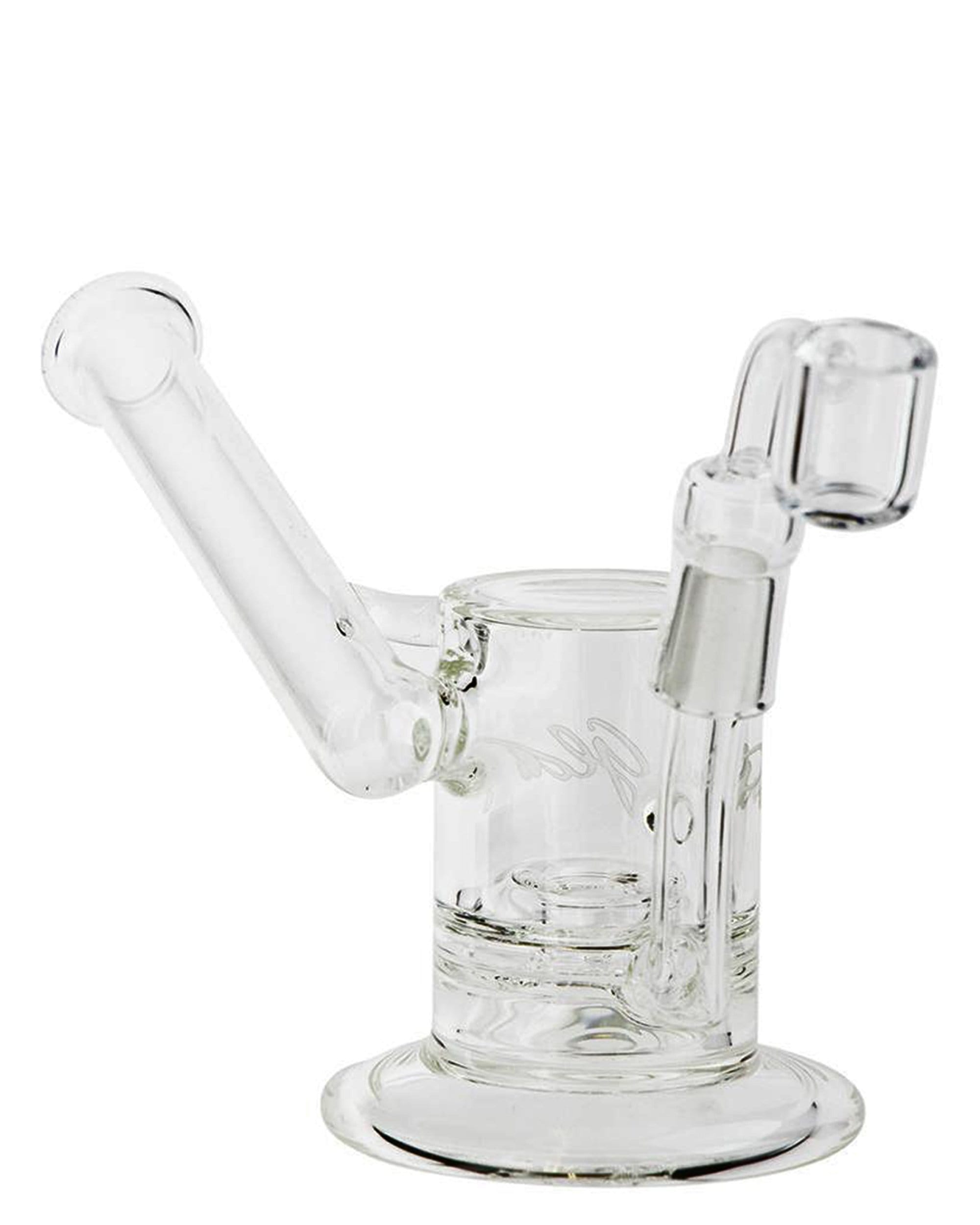 Pure Glass Magma Ring Sidecar Bubbler