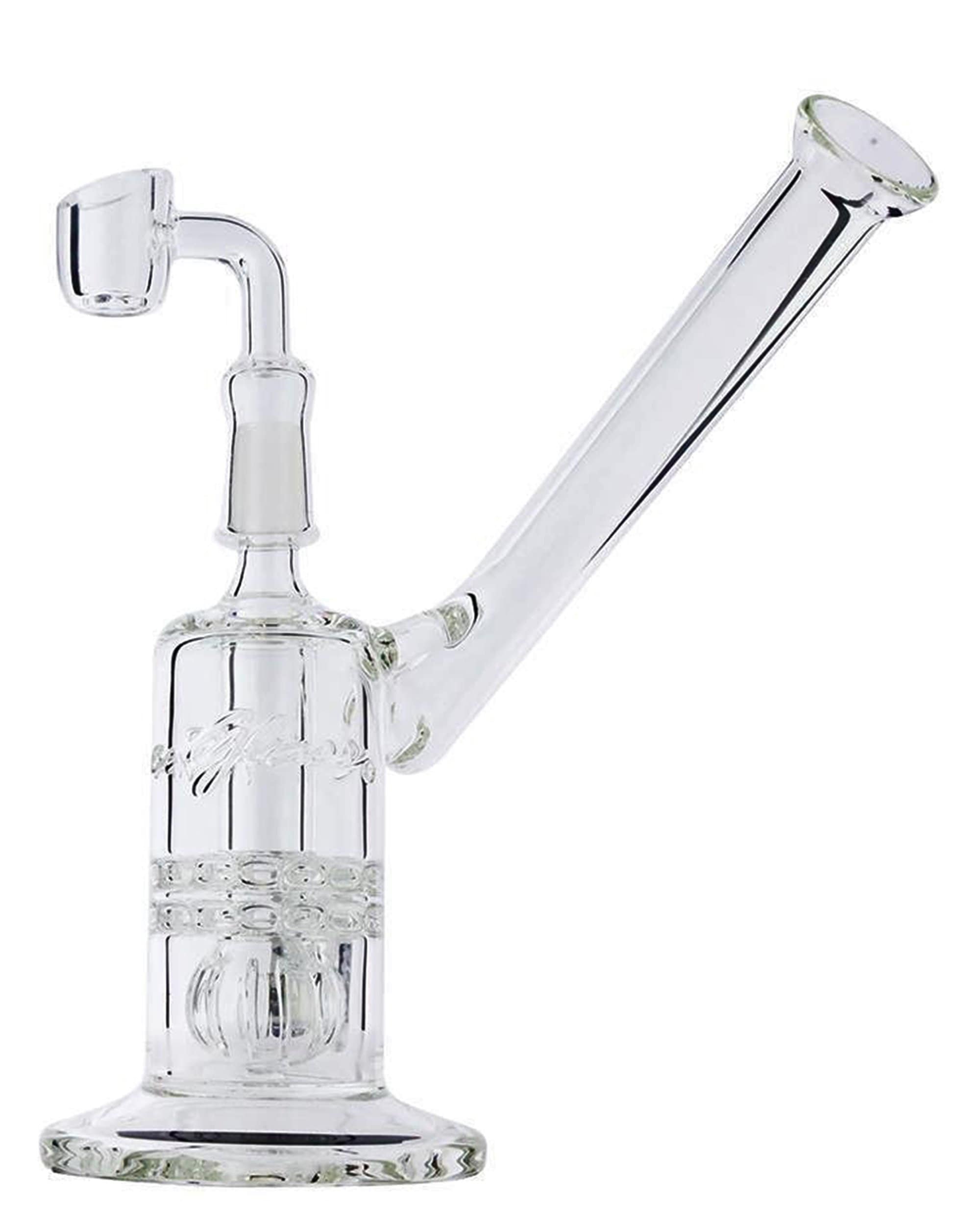 Pure Glass Mini Torus Sidecar Bubbler