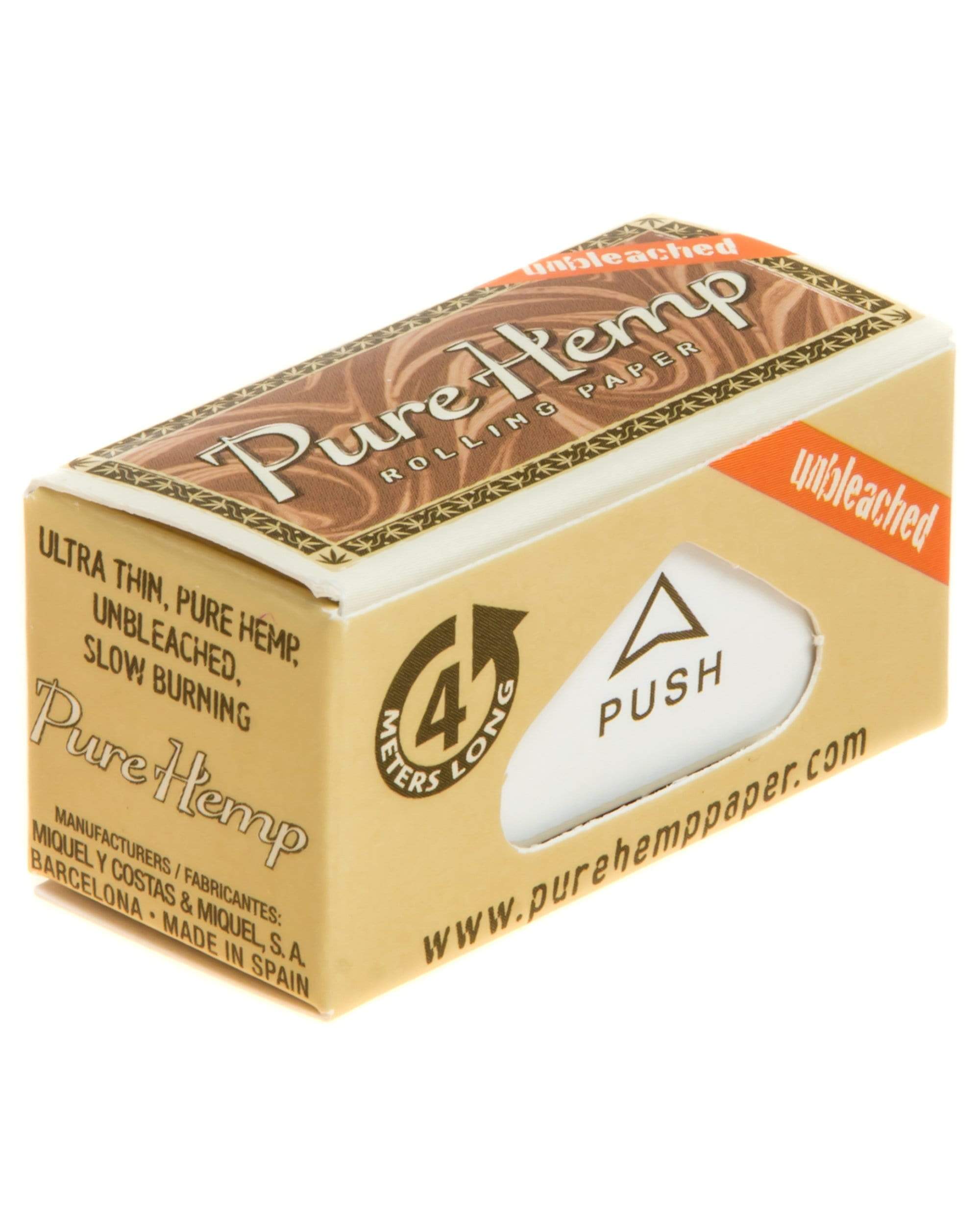 Pure Hemp - 44mm Wide Unbleached Paper Roll