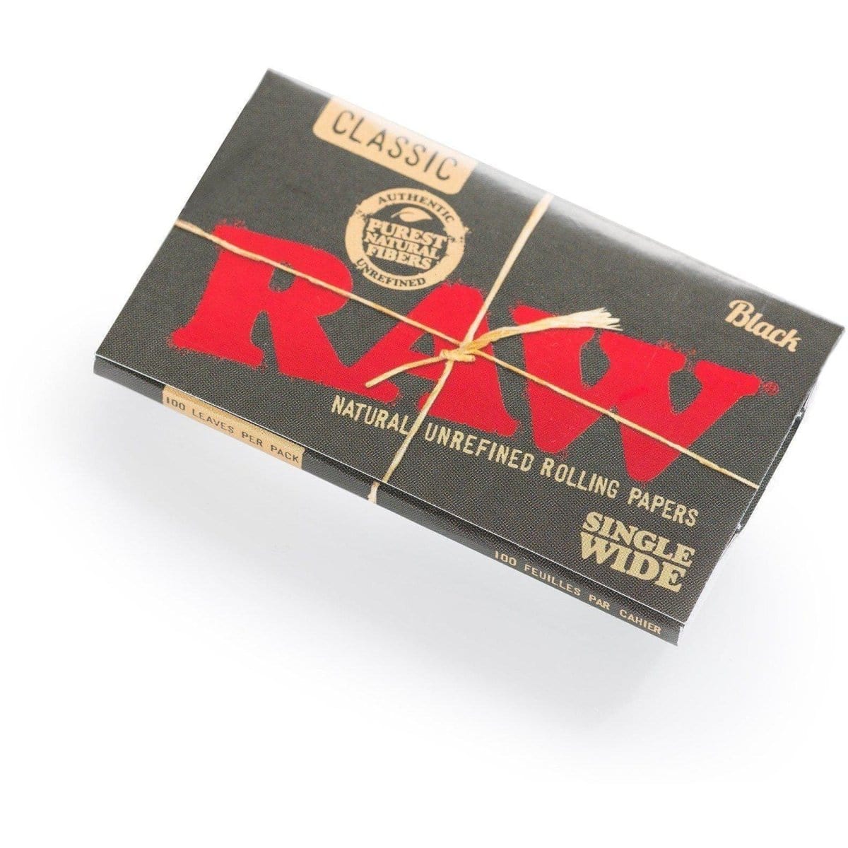 RAW Black Single Wide Rolling Papers