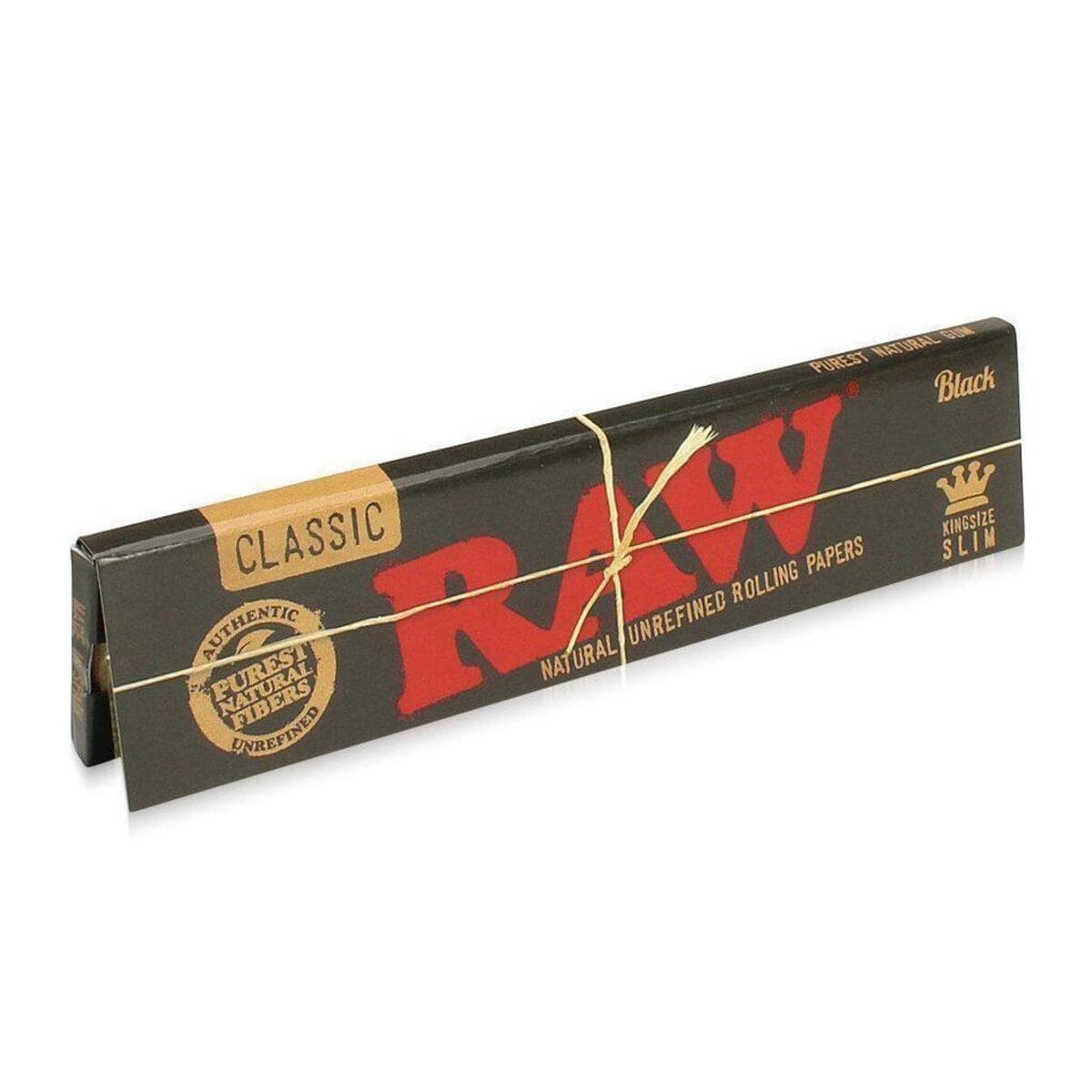 Black King Size Slim Rolling Papers