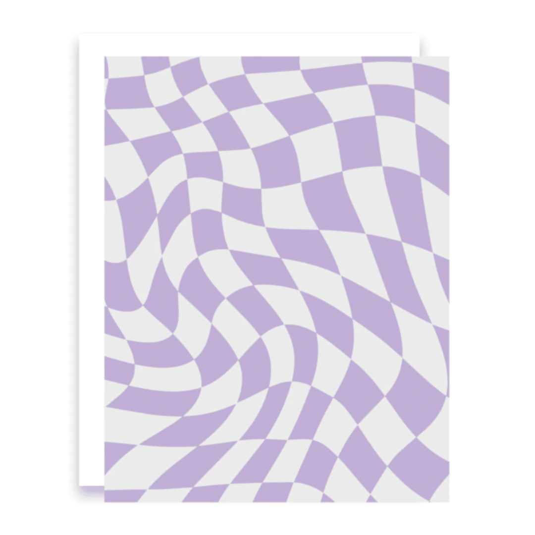 Hello There Retro Purple Greeting Card