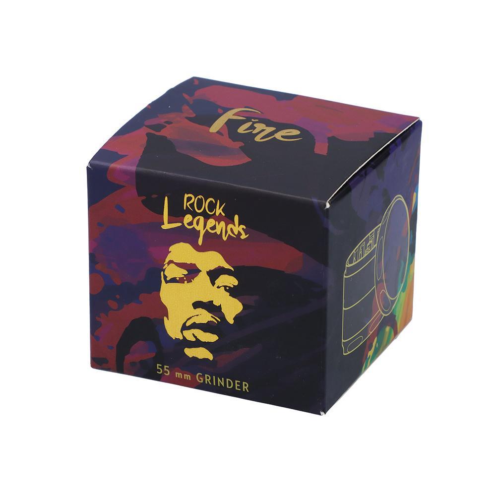 Rock Legends Jimi Hendrix Fire 55mm 4-Piece Grinder