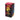 Three-quarter view of the colorful box for the Rock Legends Jimi Hendrix NYC 4" Spoon Pipe featuring a stylized yellow portrait and multicolored abstract background