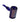 Angled close-up of the deep blue glass Rock Legends Jimi Hendrix USA 6" Hammer Sherlock Hand Pipe showing the bowl rim and patriotic decal.