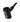 Angled close-up of the black Rock Legends Jimi Rainbow Haze 6" Black Hammer Sherlock Pipe showing its glossy bowl, floral decal and straight mouthpiece
