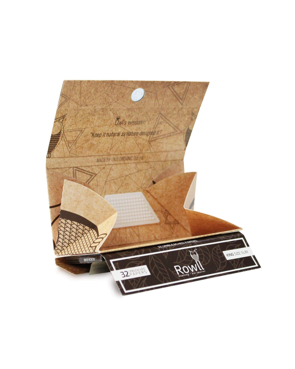 All in One Rolling Paper Kit w/ Grinder - Unbleached