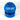 A front view of the Santa Cruz Shredder Premium Grinder (2-part)  Large (2 3/4") showcasing its blue, two-piece construction.