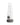 A front view of the 10" Designer Bong, showcasing its clear glass construction and minimalist design.