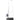 Front view of the 10" Designer Bong, showing the clear glass tube with a black base and angled mouthpiece.