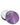 A top-down view of the two-piece grinder, featuring a purple metallic finish and open lid.