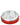Top-down view of the Two Piece Grinder, showcasing its cylindrical shape and textured red exterior.